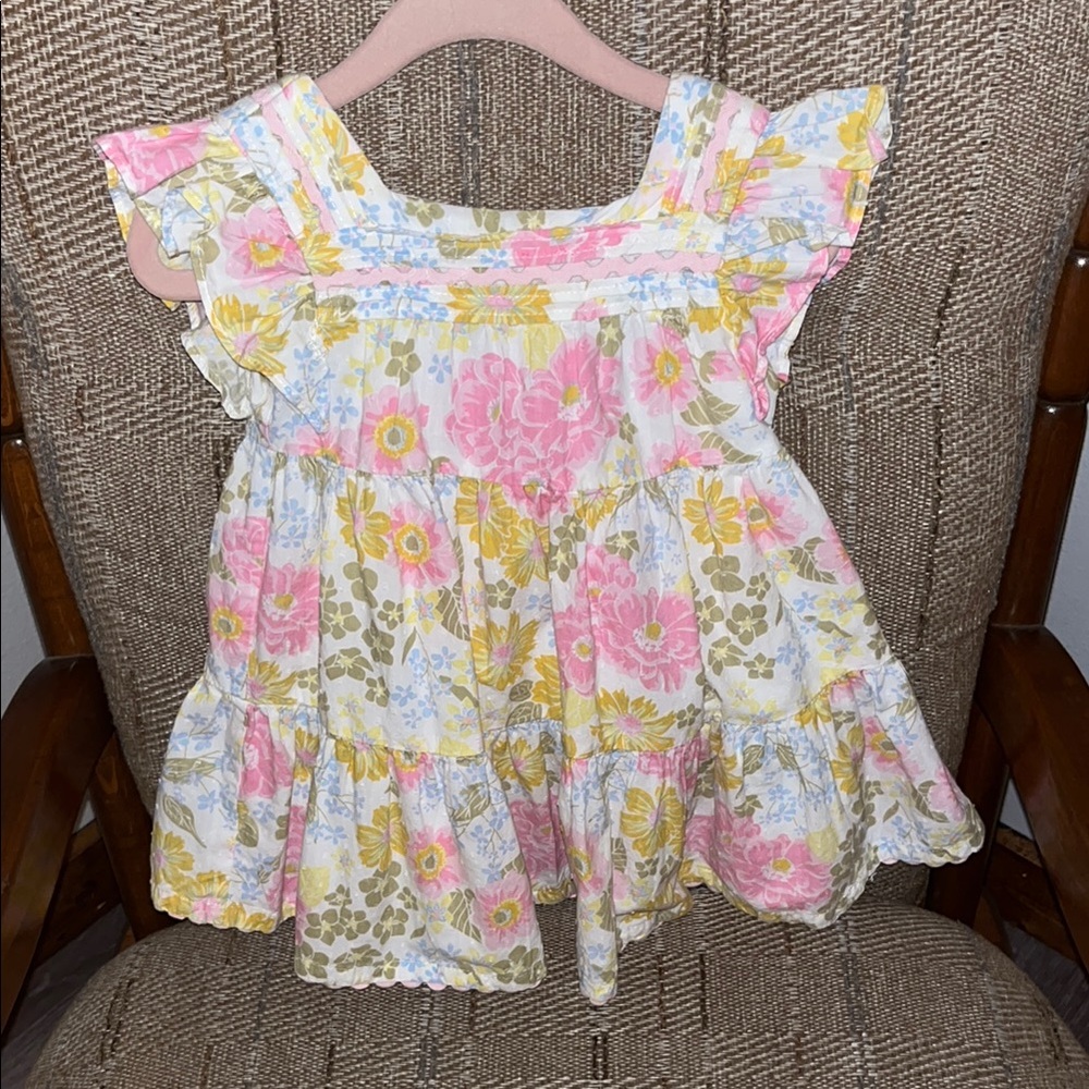 Floral Ruffle Dress 12 month